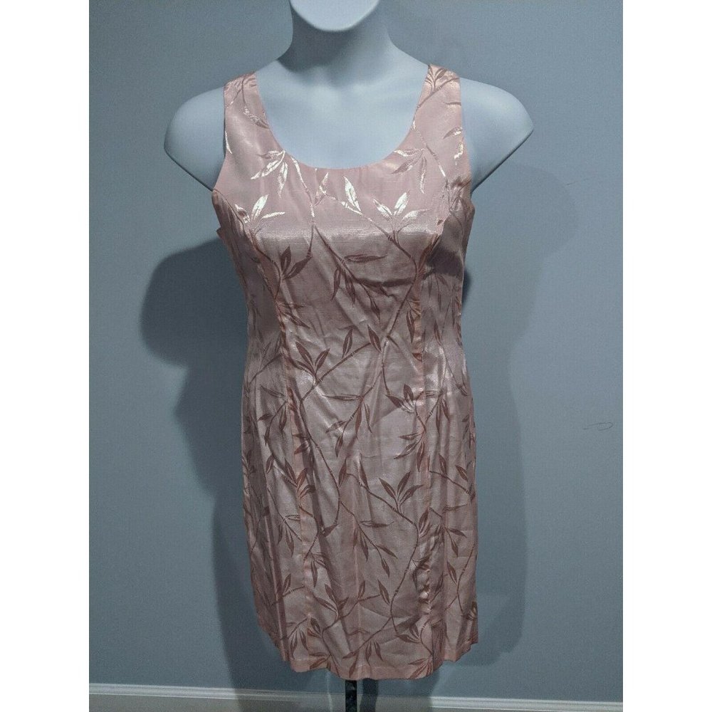 Betsy Lauren Pink Sleeveless Rayon Blend Sheath 12